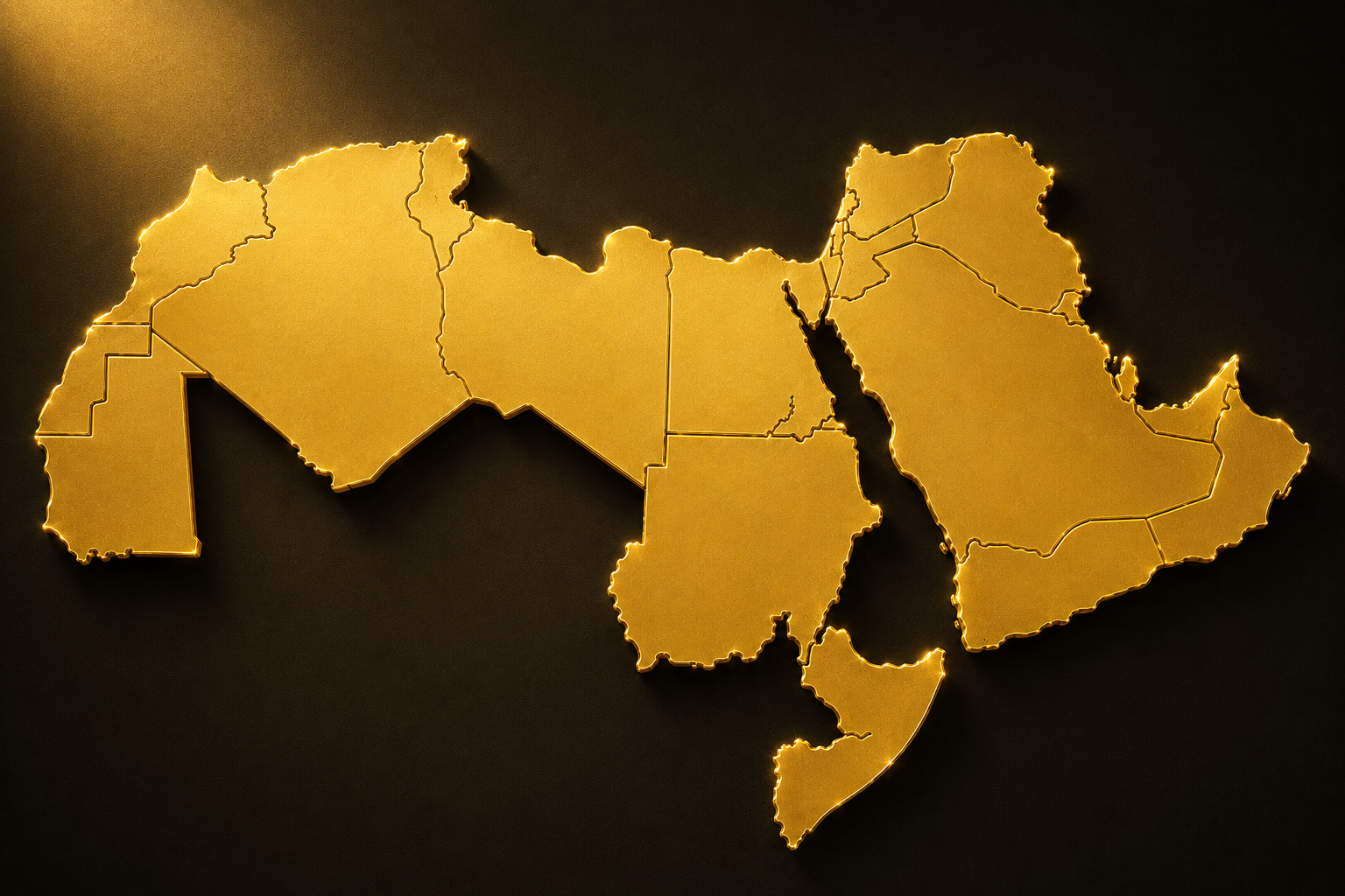 خريطة الوطن العربي — منصة الماليون العرب AFA